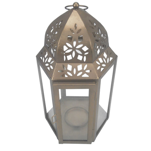 Black Iron Wire Lantren 8.7"DIAX10"HT